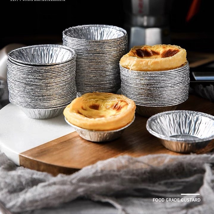 Khuôn làm bánh tart trứng bằng nhôm tiện dụng kích thước 7cm FAMAHA