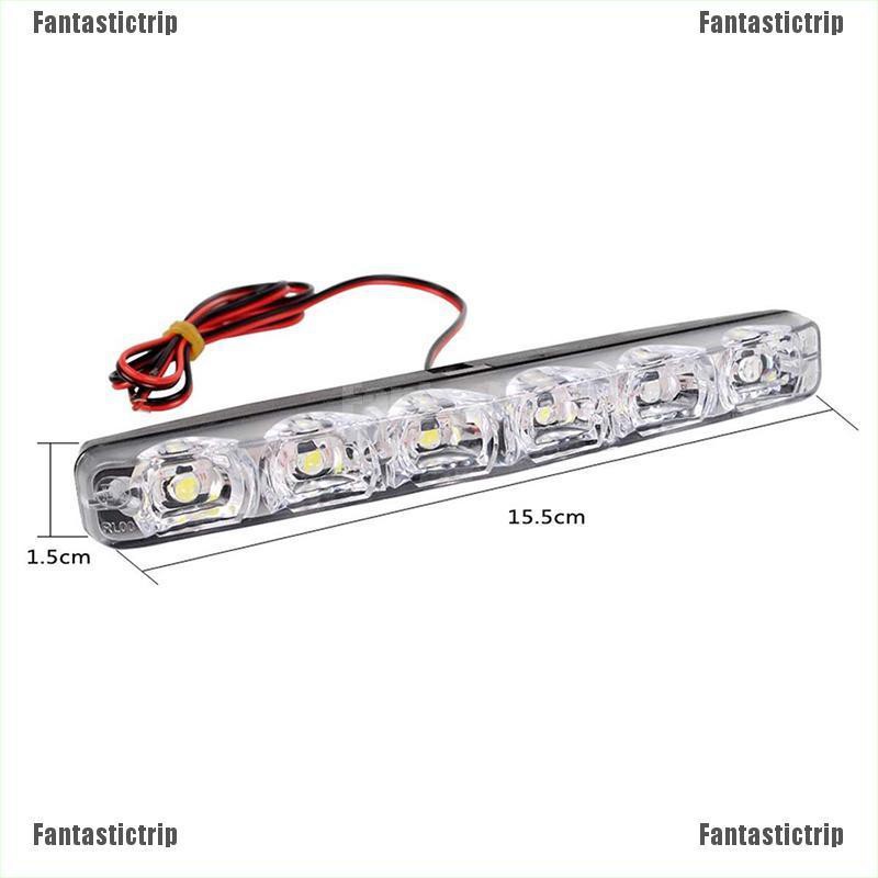 Bộ 2 đèn LED 6 bóng 12V dùng làm đèn pha xe ô tô