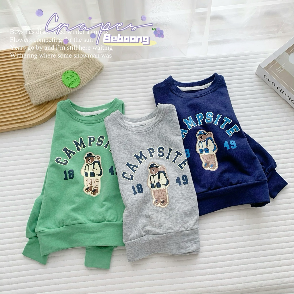 Áo phông dài tay bé trai cá tính sành điệu bé trai, áo thun tay dài thu đông nỉ da cá hàng đẹp