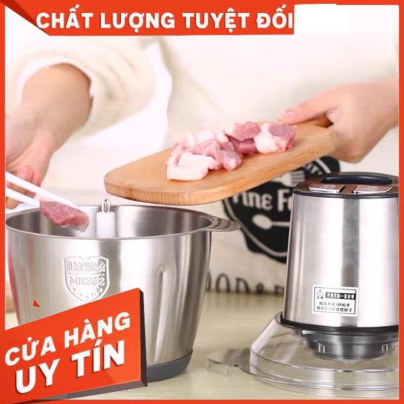 Sale Sốc -  Máy xay thịt cối Inox 4 lưỡi đa năng. . Siroshop.