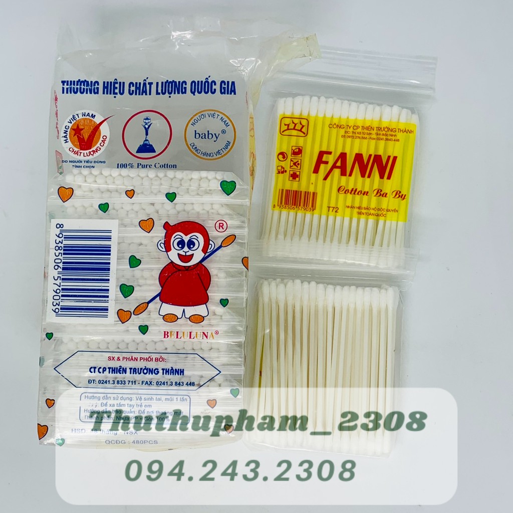 Tăm Bông Ngoáy Tai Mũi Fanni  Trẻ em Cao Cấp