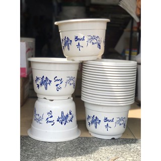 chậu tròn bông ( COMBO 5 cái ) - size 28cmx19cm