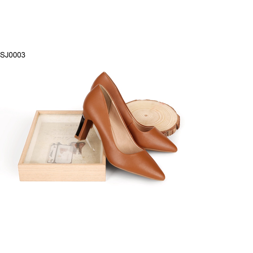 Giày công sở nữ SJ003, êm và bền, cao 7cm, cỡ 35-39 (4 màu)[hàng chính hãng]