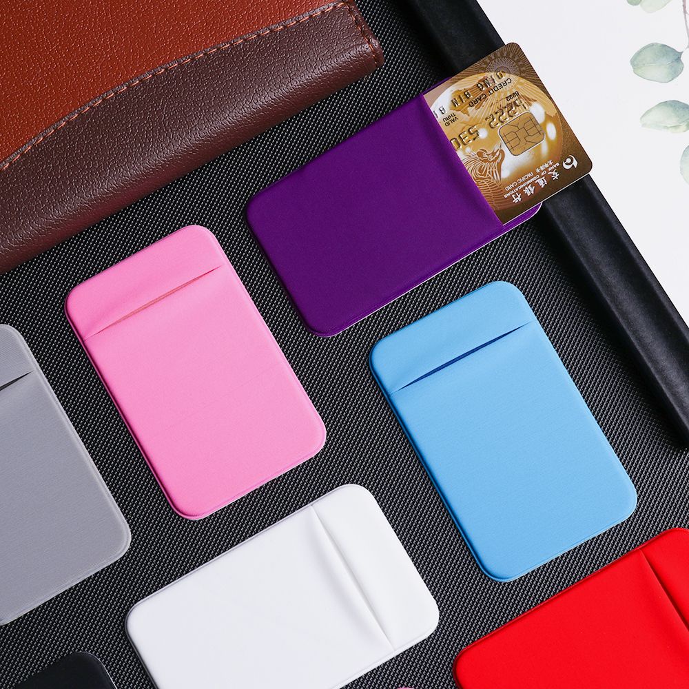 Túi đựng thẻ co giãn gắn sau điện thoại tiện dụng