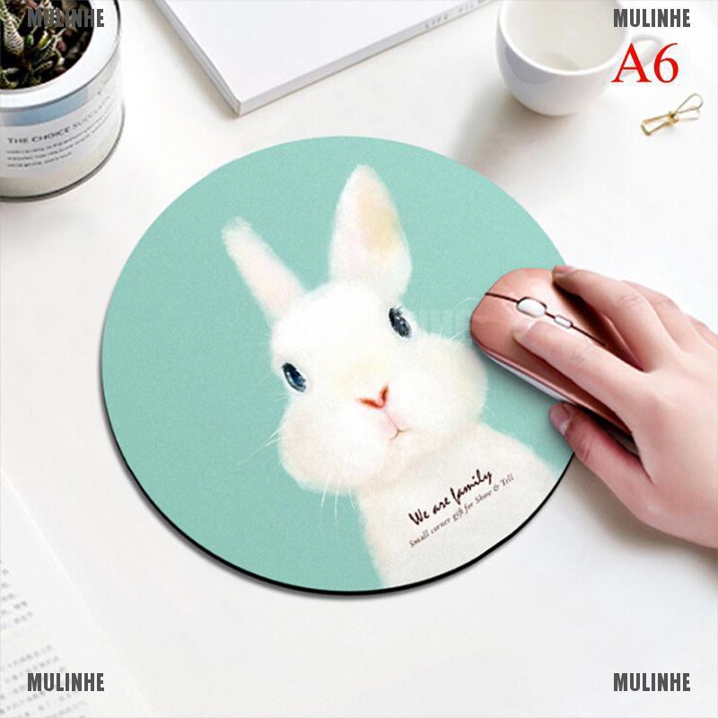 1 Miếng Lót Chuột Cao Su Chống Trượt Hình Tròn Dễ Thương