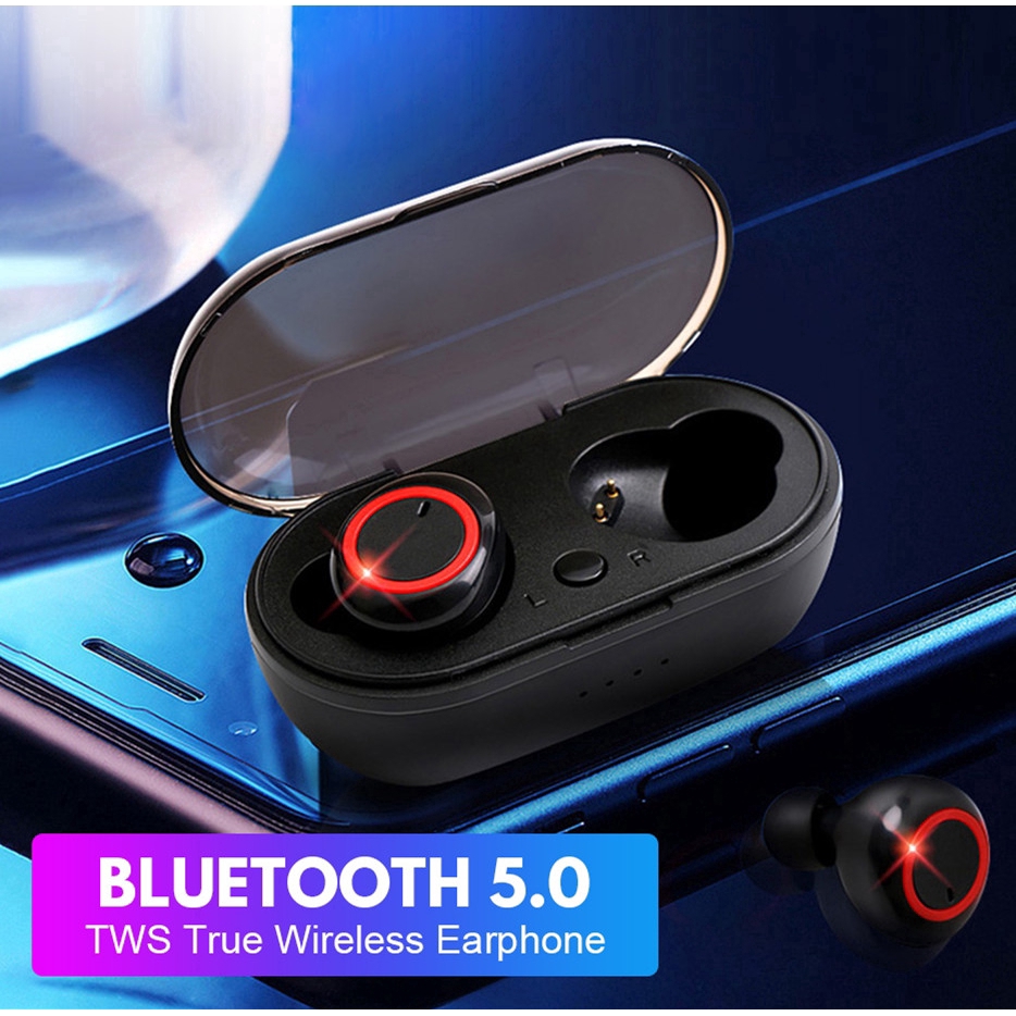 TWS Wireless Bluetooth 5.0 Earphone Touch Control Sport Stereo Headset with Mic