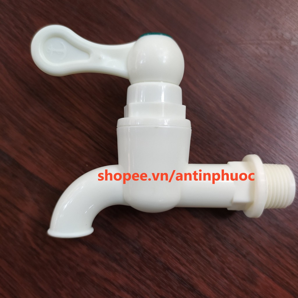 Vòi nước nhựa ren 21mm ,27mm - Hàng thương hiệu bình dân , chất lượng tốt , giá tốt -  MUA 2 VÒI TẶNG KÈM CAO SU NON