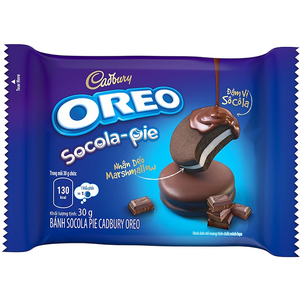 Hộp Bánh Oreo Sôcôla Pie 360g (12 Gói)