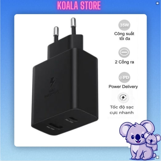 Sạc Nhanh 2 Cổng 15W/35W Zin Chính Hãng, Củ Sạc Nhanh Bảo Hành 12 Tháng 1 Đổi 1
