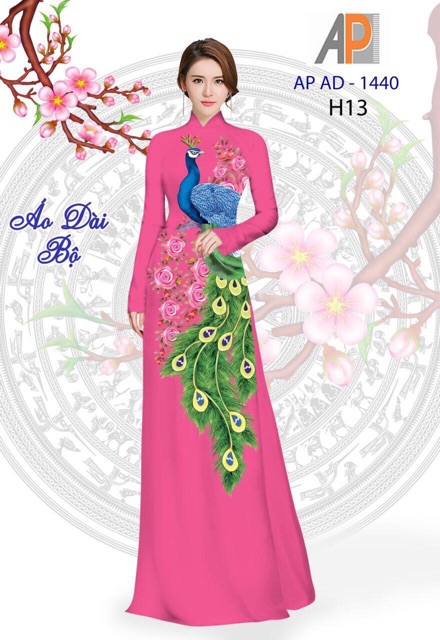 Vải áo dài con công