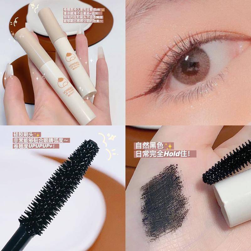 Mascara VONGEE sợi lụa màu đen chống thấm nước chuốt dài và cong mi | BigBuy360 - bigbuy360.vn