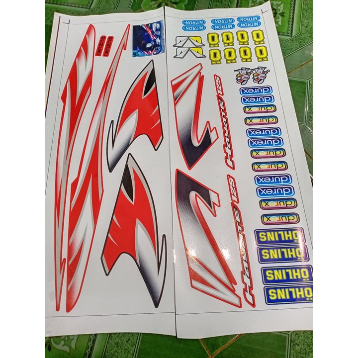 Tem rời hayate 125 đen đỏ