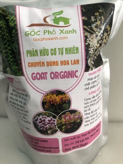 Phân hữu cơ chuyên Bón hoa lan (phân dê 100%) 3 gói