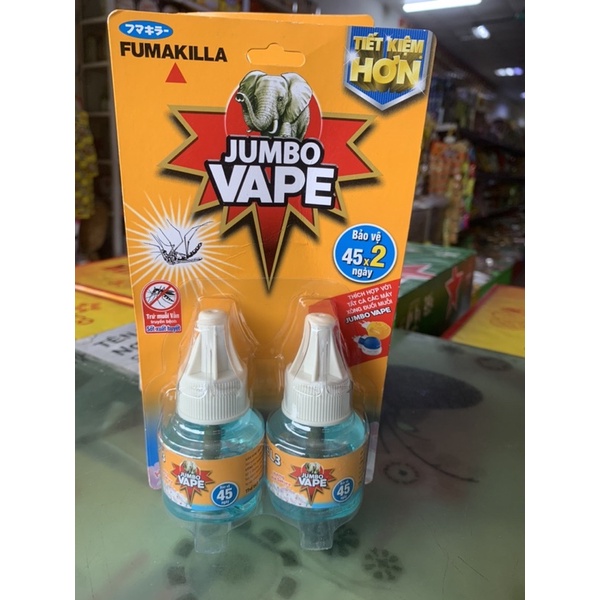 Bộ Xông Đuổi Muỗi Jumbo Vape D1 Kèm Tinh Dầu Đuổi Muỗi Hương Hoa lily Thương hiệu Nhật Bản