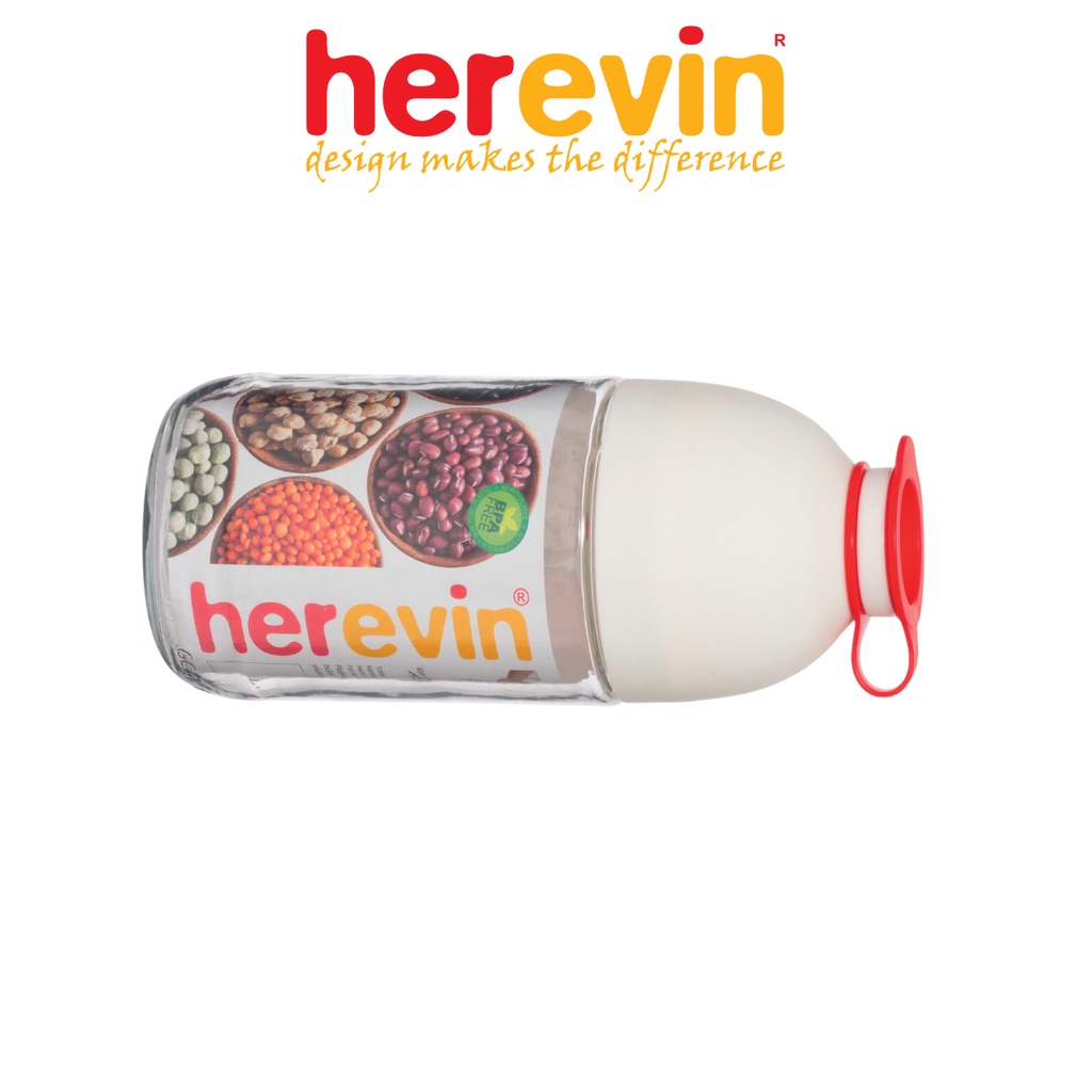 Bộ 3 Hũ Đựng Ngũ Cốc Thuỷ Tinh Herevin 660ml - HEHU131381-000