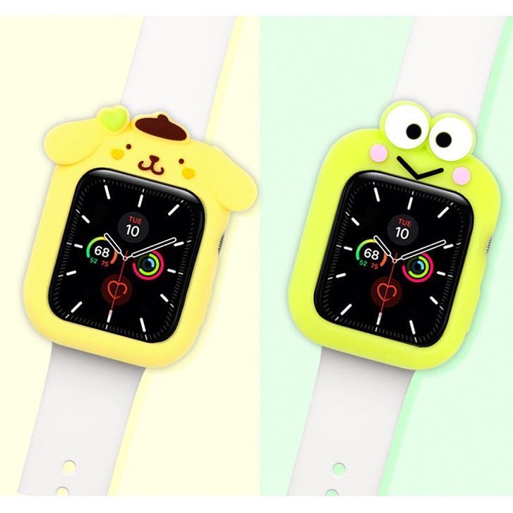 Ốp Bảo Vệ Bằng Silicone Mềm Hình Sanrio 3D Cho Apple Watch Series 7 / 6 / 5 / 4 / 3 / 2 / 1