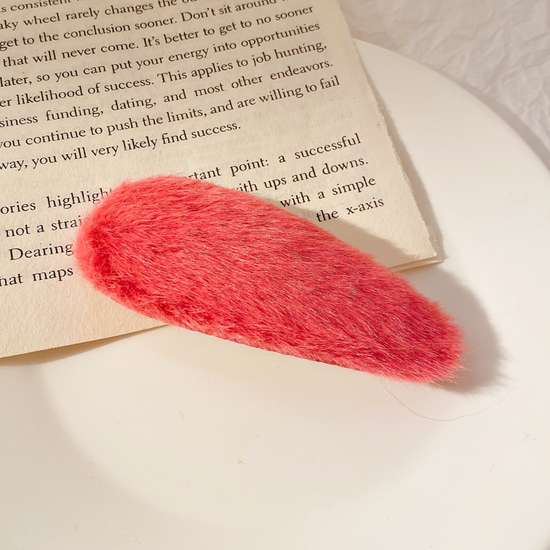 Kẹp Tóc Lông Cừu Xinh Xắn Đáng Yêu Phong Cách Hàn Quốc Cho Nữ