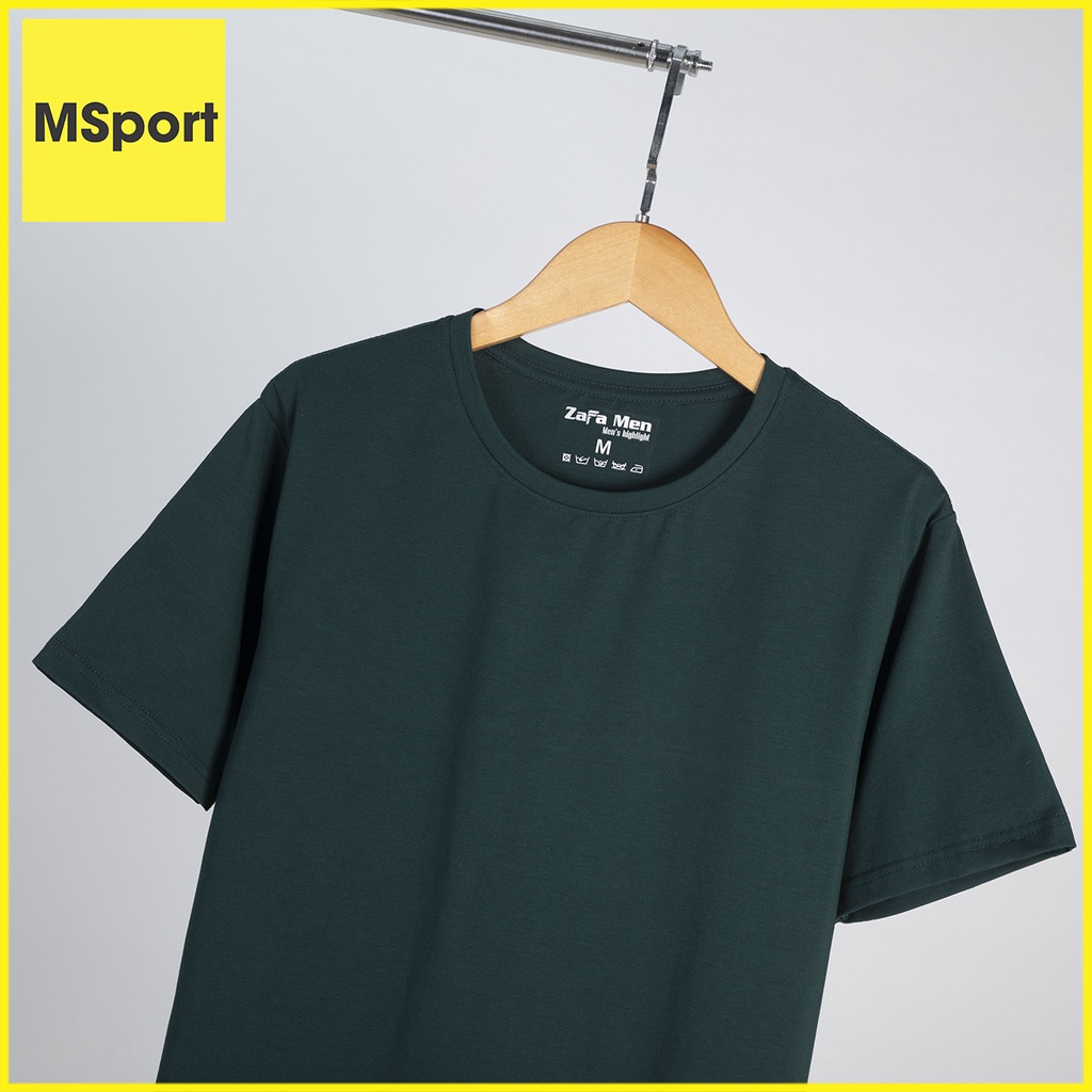 Áo Thun Nam Cổ Tròn Màu Xanh Rêu Đẹp, Chất Liệu Cotton 100% 4 Chiều Mềm Mịn Mặc Mát