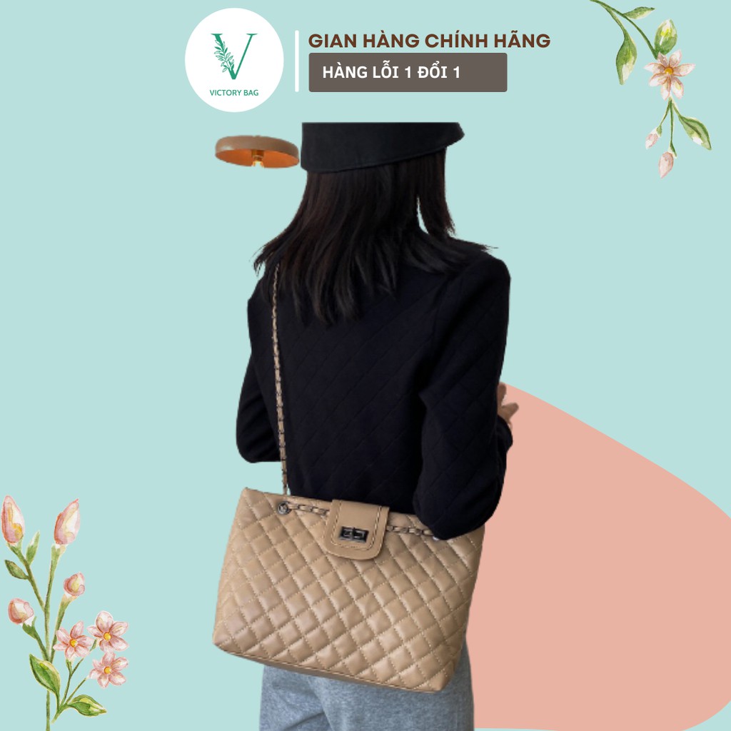 Túi Xách Nữ Cỡ Lớn Thời Trang Công Sở Đẹp Da PU mút nổi, SKU: 086 - VICTORY