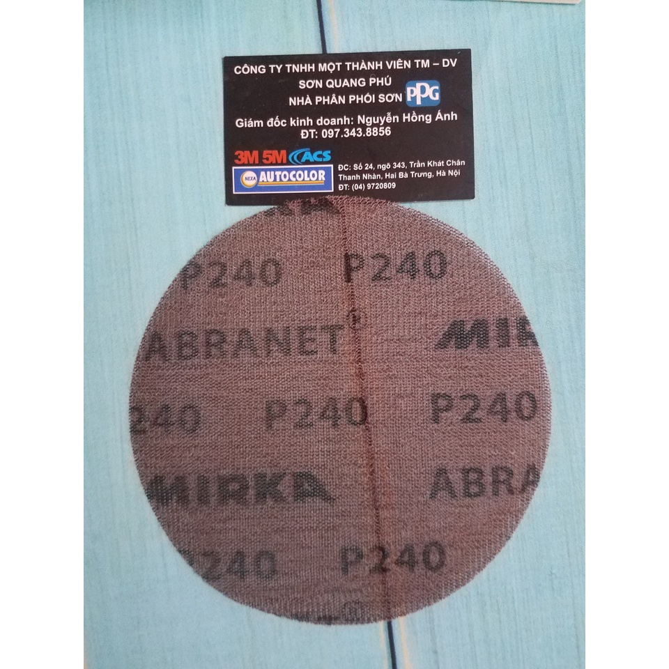 Combo 10 tờ nhám lưới Abranet tròn 150mm P120, P180,P240, P320,P400