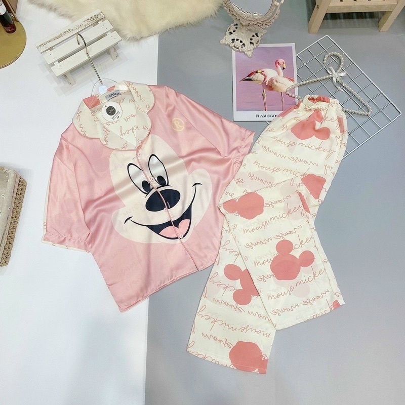 Đồ bộ Pijama lụa LATIN mẫu chuẩn tay ngắn siêu xinh 💕 | BigBuy360 - bigbuy360.vn