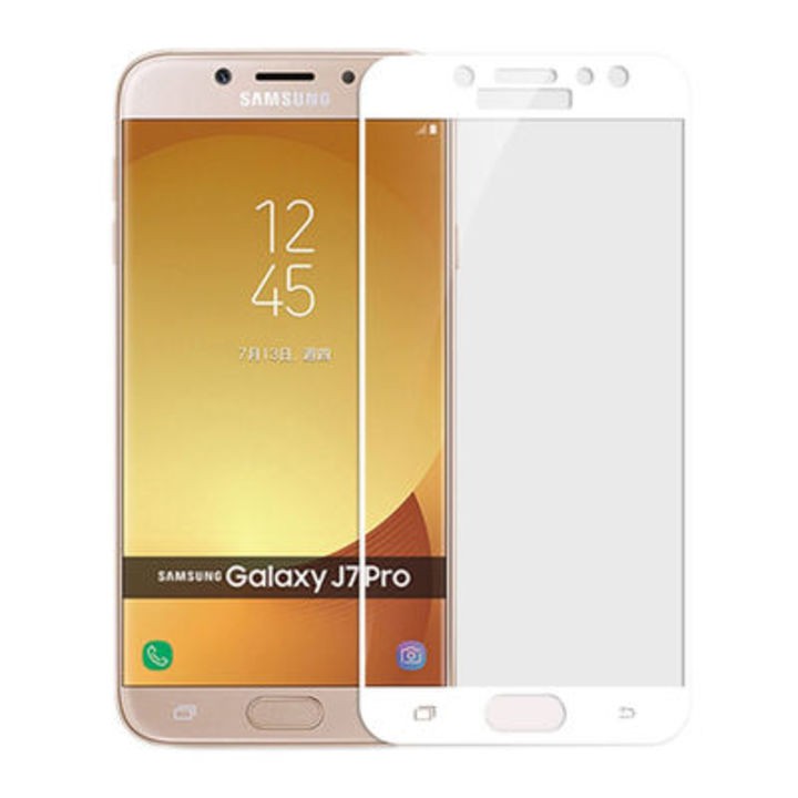 Kính cường lực samsung j7 pro full màn hình tặng kèm khăn lau.