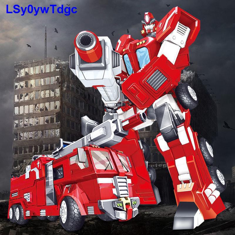 [Mua một tặng hai] Great Sky Hornet Transformers Tyrannosaurus Rex Xe cứu hỏa Robot Đồ chơi trẻ em Bán buôn <