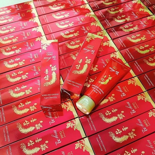 Sữa rửa mặt sâm đỏ Hàn Quốc 🍄🍄 Korea red ginseng & Kem Dưỡng Da Hồng Sâm My Gold Hàn Quốc Korean 🌸🌸