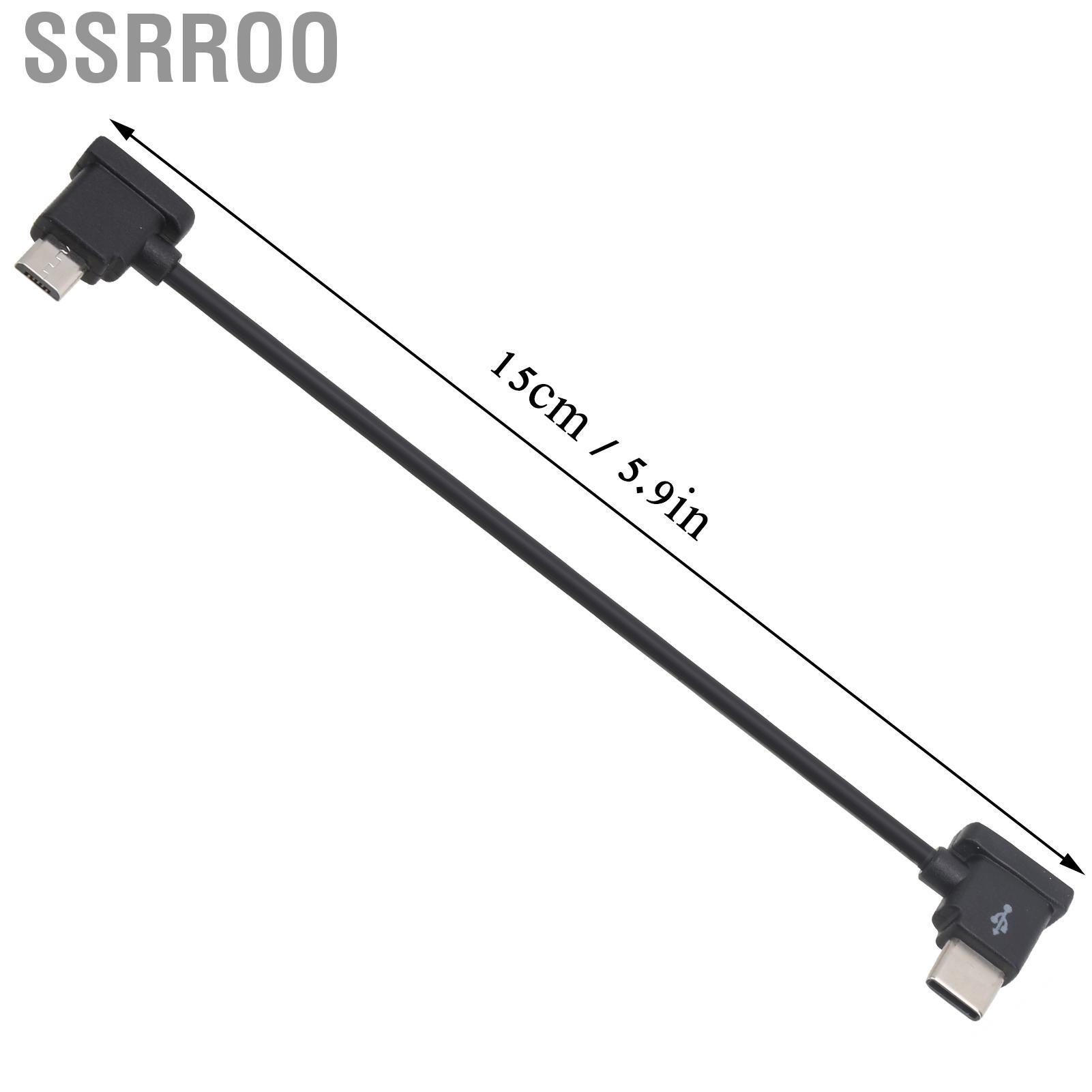 Ssrroo 15cm Type‑C To Micro‑USB Remote Controller Adapter Cable For Mini 2 Drone Accs D