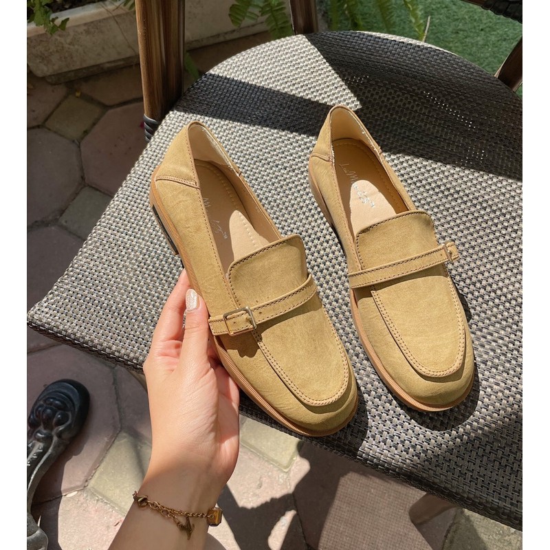 Loafer da mềm | Be và nâu da bò 💖 | BigBuy360 - bigbuy360.vn
