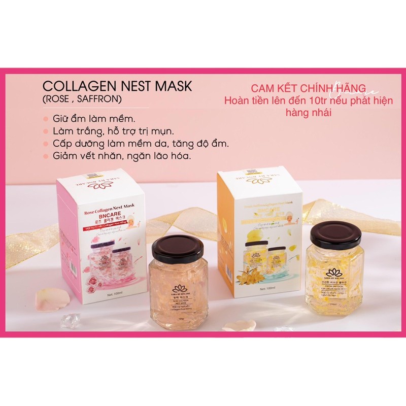 Mặt Nạ Ngủ Tổ Yến Collagen Dành Cho Da Nám Mụn