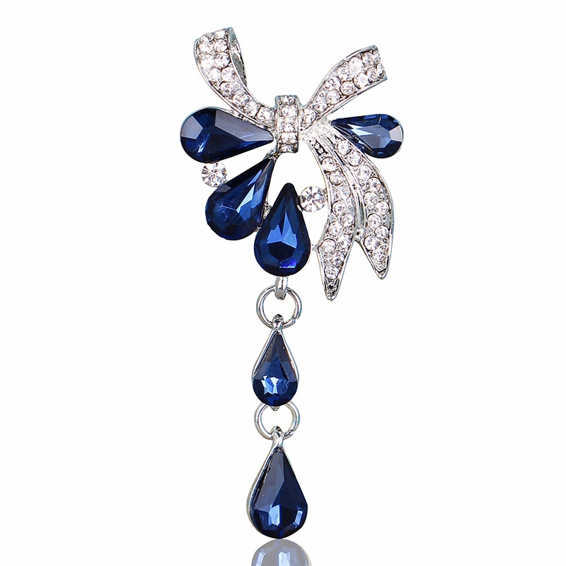 Ghim Cài Áo Hình Giọt Nước Đính Đá Thời Trang