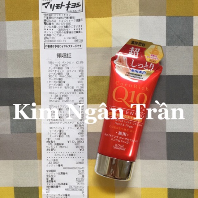 KEM TAY Q10 NHẬT BẢN
