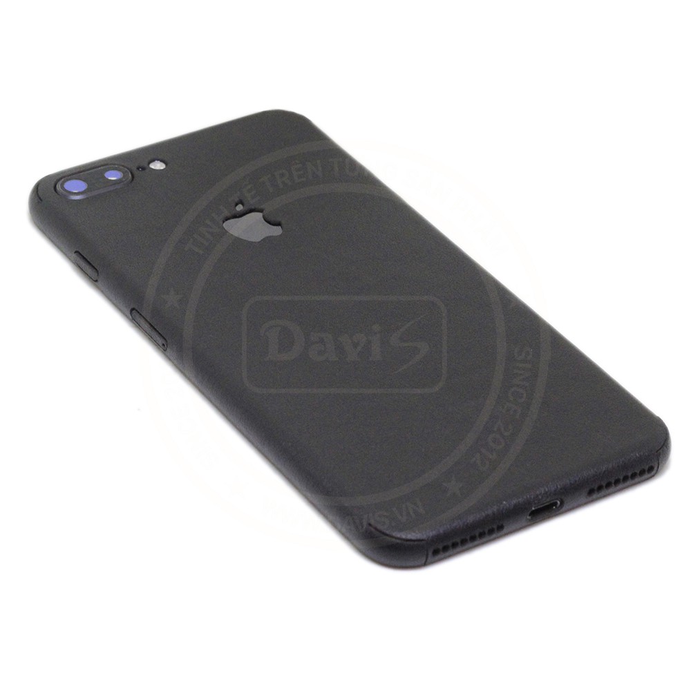 Miếng dán da dán full viền cho iphone 7 Plus làm từ da thật cao cấp - Davis
