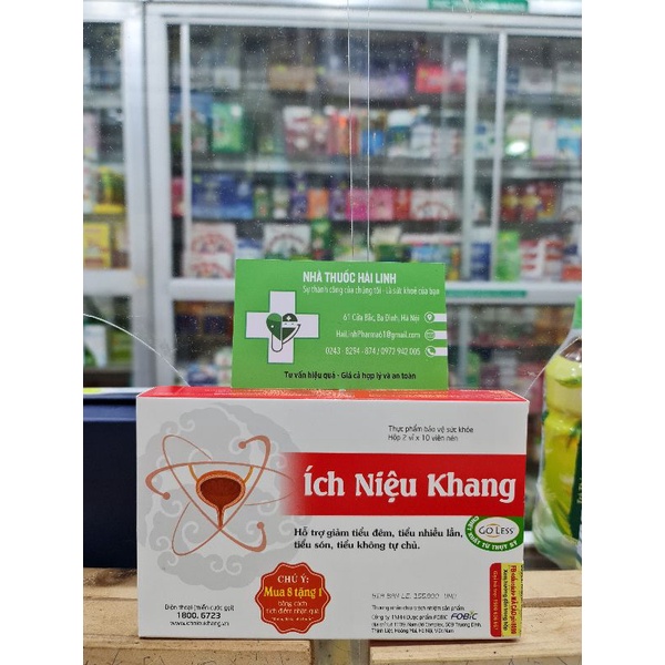 Hỗ trợ giảm tiểu đêm, tiểu nhiều lần, bổ thận Ích Niệu Khang