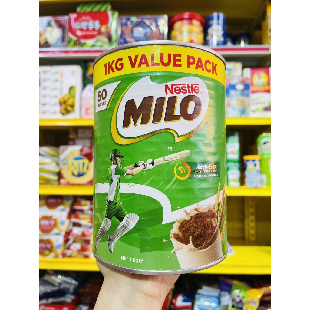 Bột Pha Cacao Nestle Milo Active Go 1 KG Hàng Chuẩn Úc Chính Hãng Thơm Ngon Dinh Dưỡng Bé Thích Mê