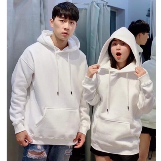 Áo Hoodies trơn Basic unisex form rộng chất nỉ phong cách Hàn Quốc, áo khoác nỉ có mũ nam nữ GTM STORE
