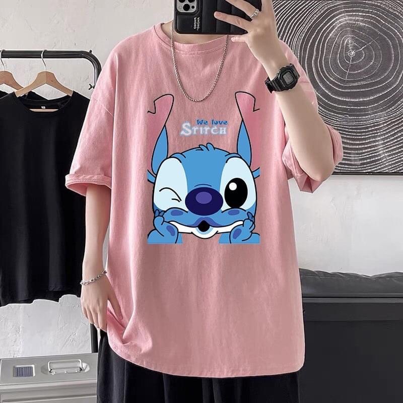 [ Rẻ vô địch ] áo thun cotton tay lỡ dáng rộng in gấu- Stick