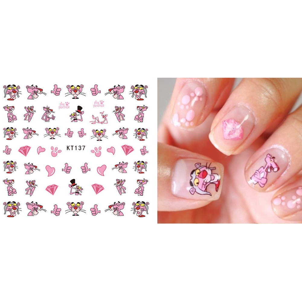 Hình dán 3D trang trí móng tay họa tiết hoạt hình phong cách Nhật Bản dễ thương
