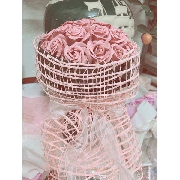 Bó hoa sáp 30 bông siêu sang chảnh tặng thiệp