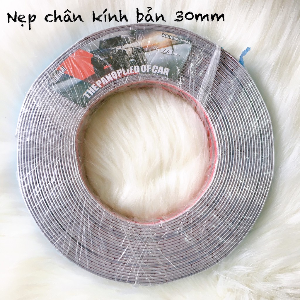 Nẹp Viền Chân Kính Mạ CROM Cao Cấp Dán Chân Kính Xe Hơi , Ô Tô Cuộn Dài 13M x 3CM Kèm 02 Lọ Keo 3M