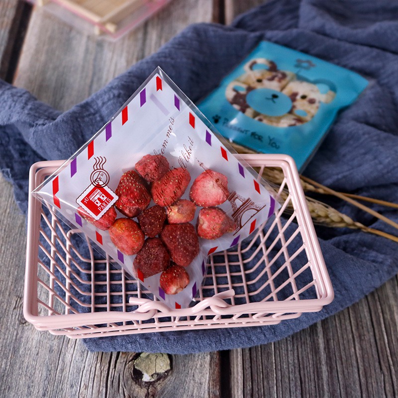 Set 100 Túi Zip Trong Suốt Đựng Bánh Quy/Kẹo Kích Thước 10*10Pp