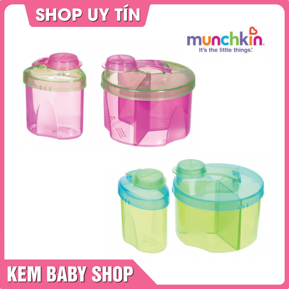 [Chính Hãng] Bộ 2 hộp chia sữa bột Munchkin - hộp chia sữa cho bé