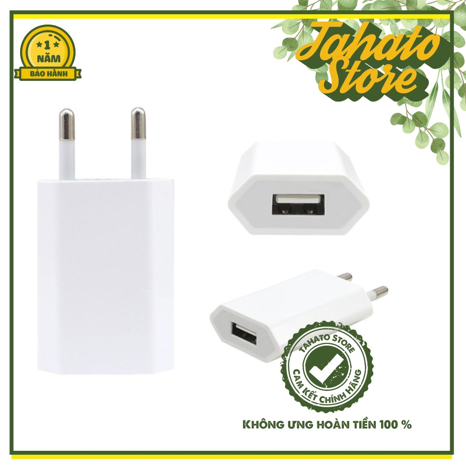 Củ sạc Ip loại dẹt cao cấp ⚡️ bảo hành 12 tháng - 1 đổi 1 ⚡️ tặng kèm cáp cao cấp