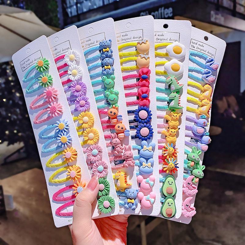 Set 10 kẹp tóc nhiều kiểu dáng dễ thương dành cho bé gái