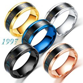 Nhẫn kiêm đo nhiệt độ Sunha thời trang nam nữ, siêu dễ thương , cá tính Màu Vàng MBS 179