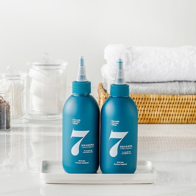 Kem xả cao cấp phục hồi tóc Head Spa 7 Premium Blue Eyes Black Hair Treatment 200ml