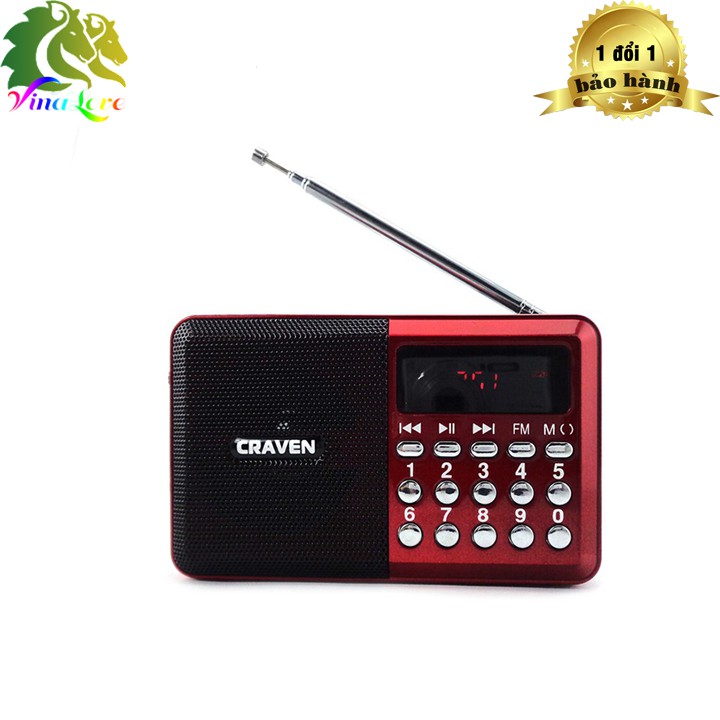 Loa Đài Craven - CR26 Nghe Nhạc - Thẻ Nhớ - FM Chính hãng