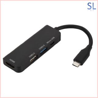 Đầu chia 1 cổng ra 4 cổng từ type-C sang micro USB 3.0 2.0 HDMI cho macbook pro