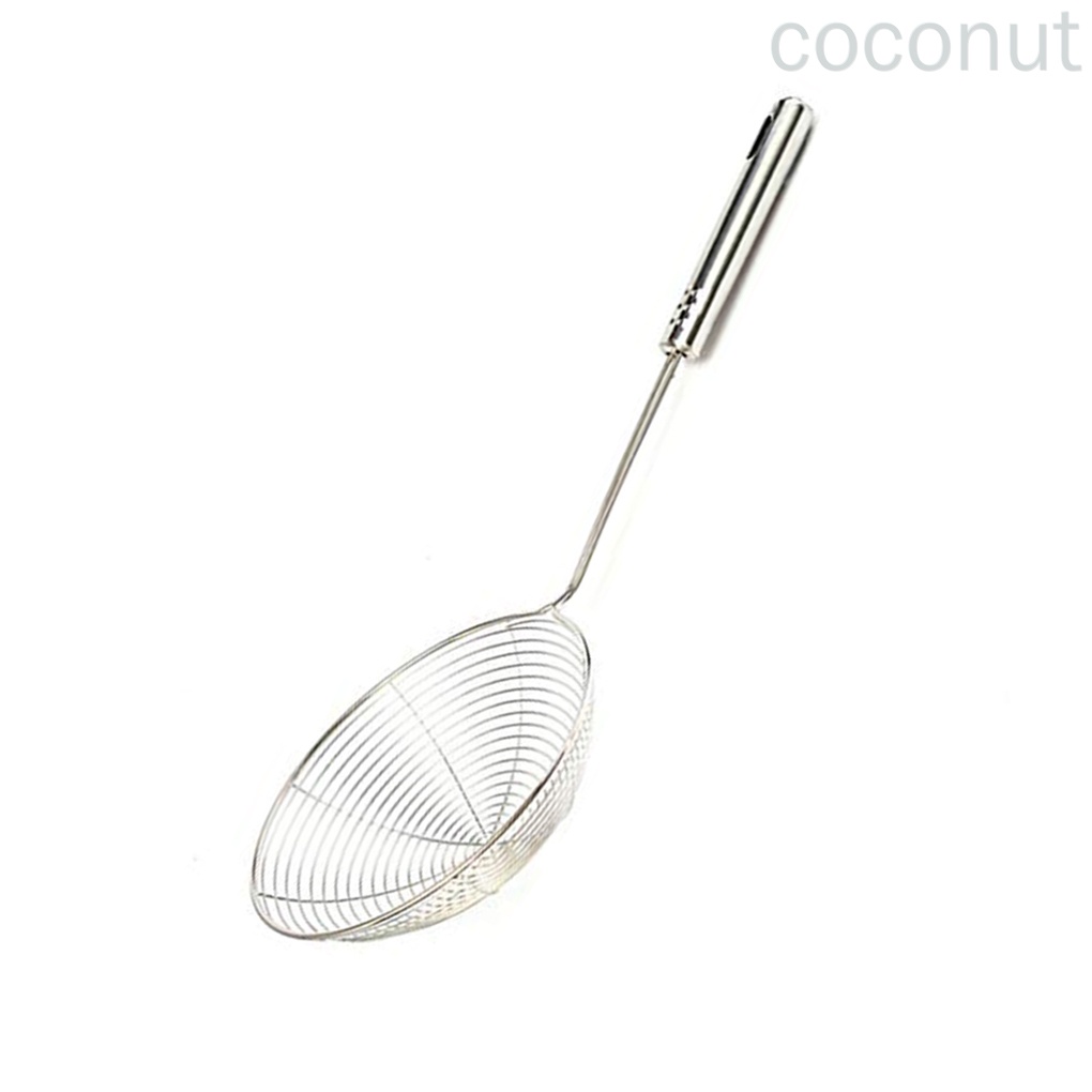 Rây Lọc Bằng Thép Không Gỉ Có Tay Cầm Dài Tiện Dụng Cho Nhà Bếp